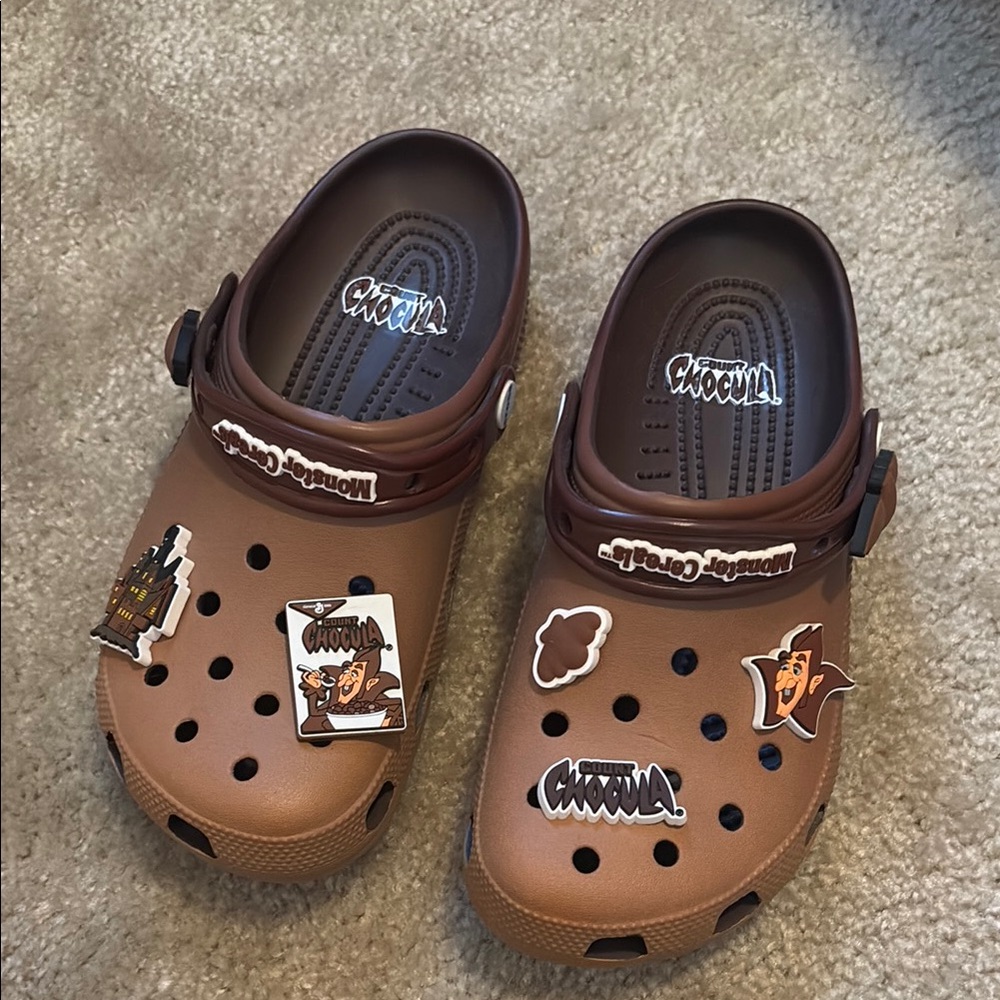LIKE NEW Crocs Count Chocula Collab Shoe
